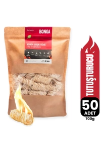 Bonga Odun Yünü Ateş Tutuşturucu (50 Adet) - 700 g