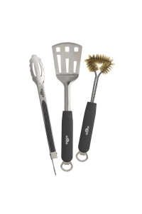 Napoleon Üçlü Set - Spatula, Maşa, Temizleme Fırçası