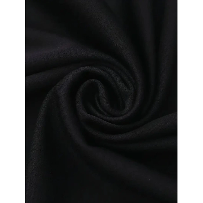 20/1 Penye Compack Baskılı Oversize Kahve Desenli Kadın Kısa Kol Yazlık T-shirt - Siyah