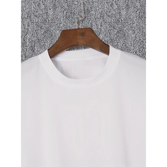 20/1 Penye Compack I TRIED TO WARN YOU. Baskılı Oversize Bisiklet Yaka T-shirt - Beyaz