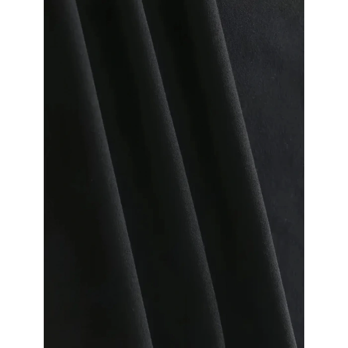 20/1 Penye Compack New York Baskılı Oversize Kısa Kol Bisiklet Yaka T-shirt - Siyah