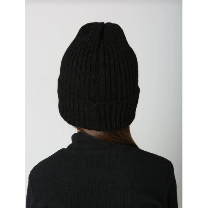 Çocuk Dokuma Triko Bere - Siyah