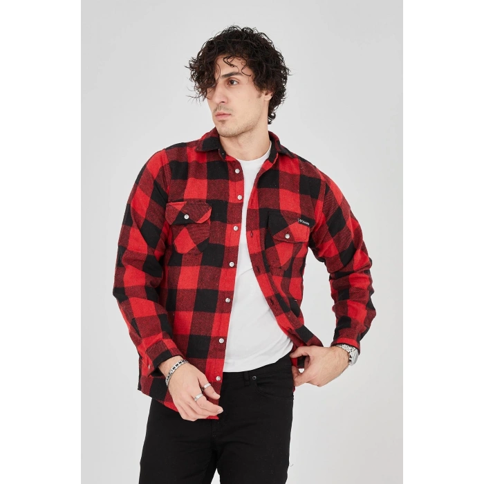 Erkek Oduncu Gömlek - Kırmızı