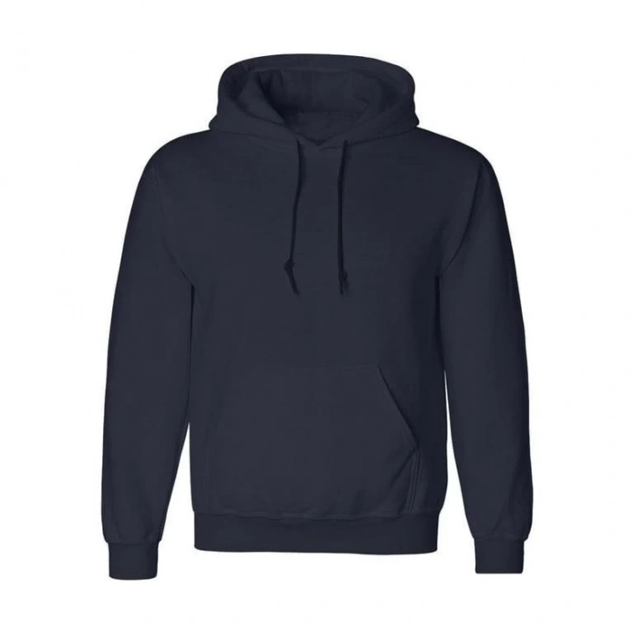 Erkek Uzun Kol Kapşonlu Basic Sweatshirt hoodie - Lacivert