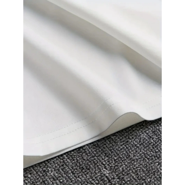 erkekler için Ön Arka Baskılı PERFECTLY günlük Kısa Kol tişört - Beyaz