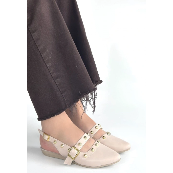 Jorwi Bej Cilt Babet Ayakkabı