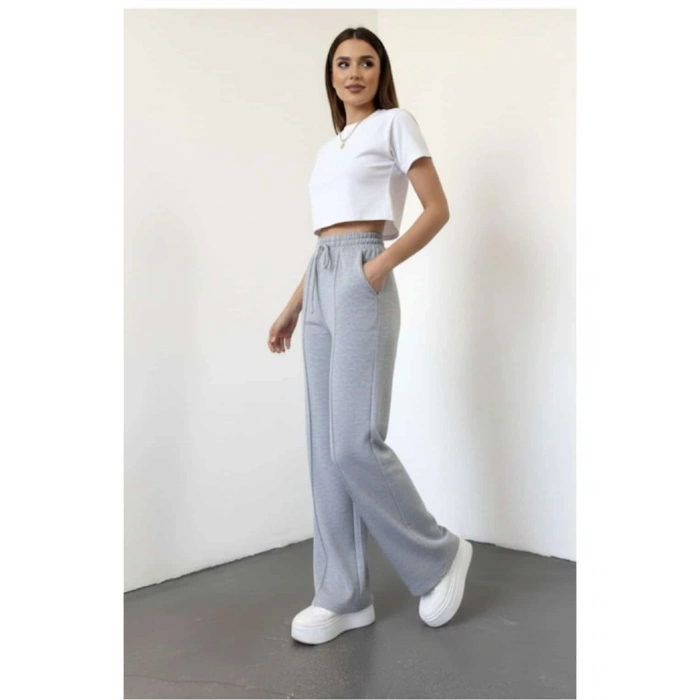 Kadın Eşofman 3 iplik şardonlu bol paça