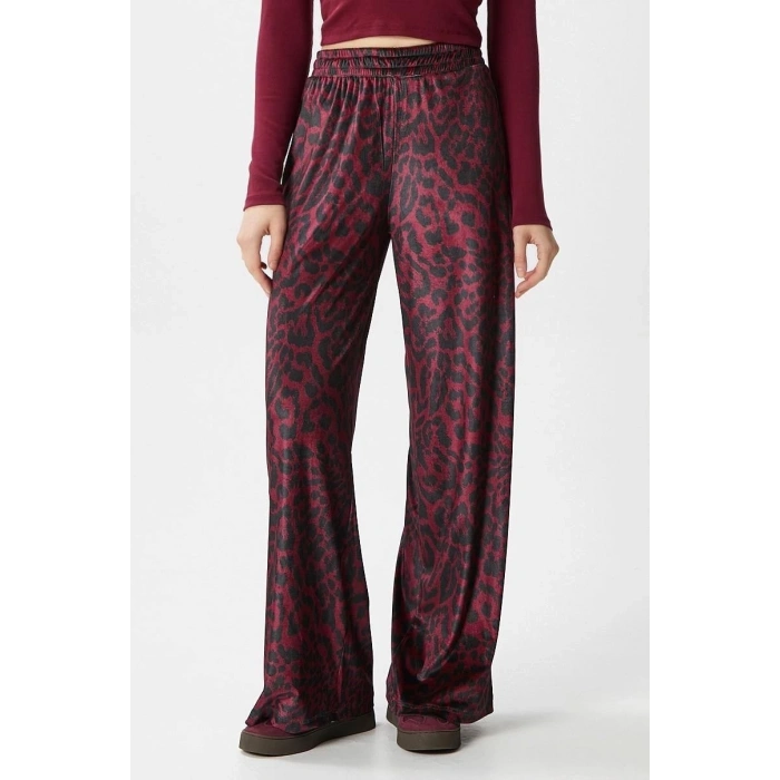 Leopar desen pantolon