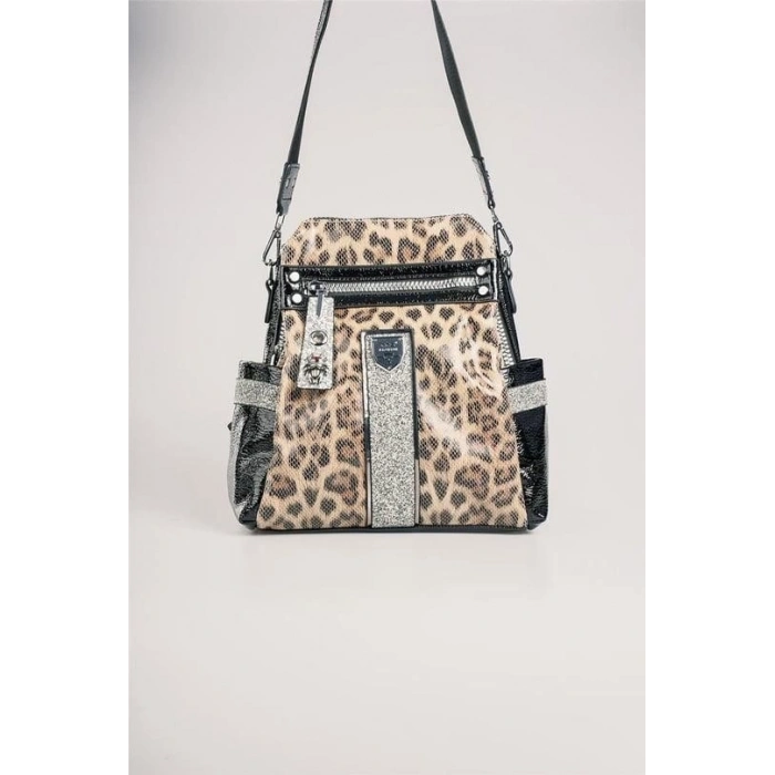 Poge Leopar Cilt Kol Ve Sırt Çantası