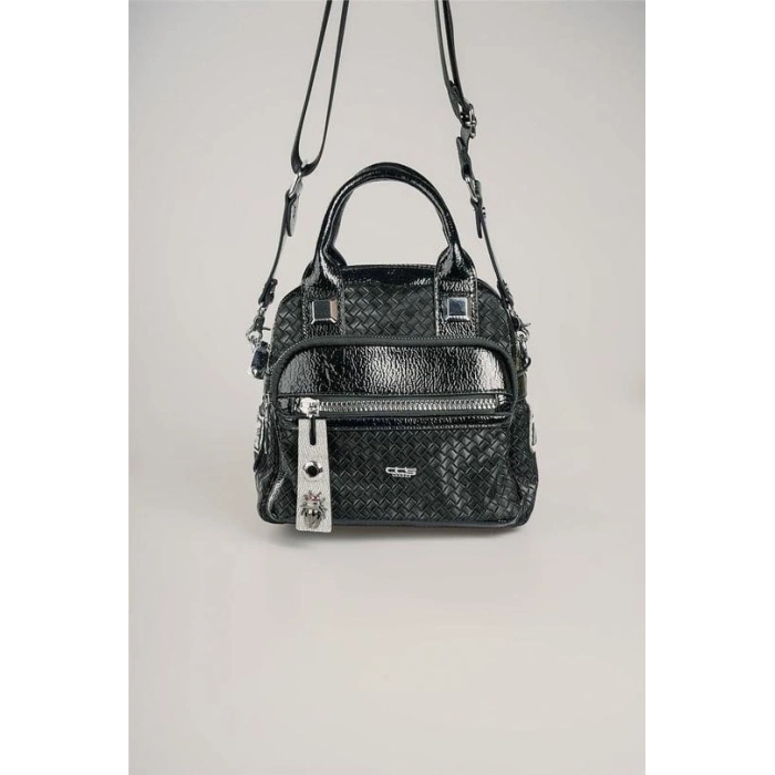 Şaty Siyah Cilt Ve Omuz Çantası