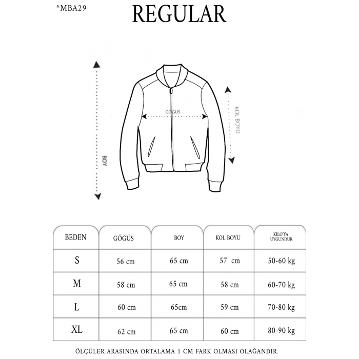 Erkek Unisex Bomber Mont – Siyah Renk, Atatürk Silüet Baskılı, Fermuarlı Cepli, Kapitone Astarlı, Bahar Kış Sezonu Günlük Ceket - Siyah