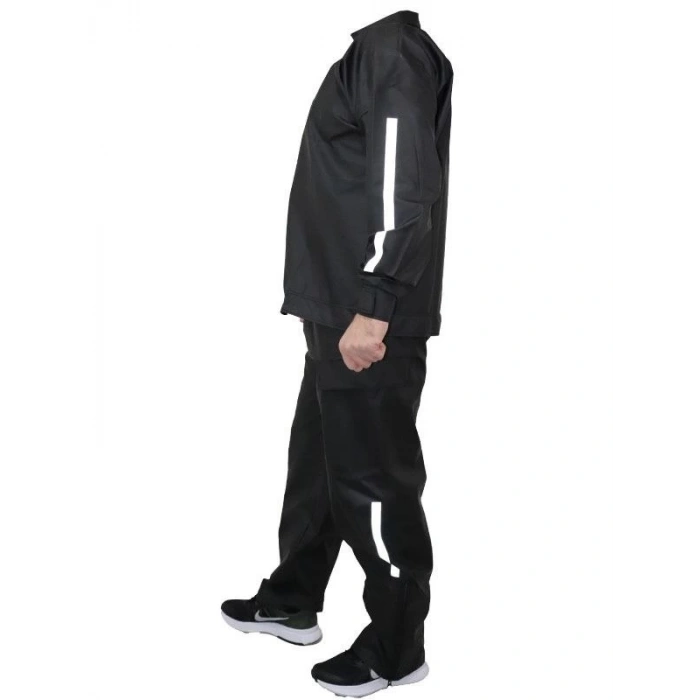 Yağmurluk Takım (Bahçıvan Tipi Askılı Pantolon ve Mont) - Siyah