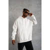 3 İplik Kapşonlu Sweatshirt hoodie - Beyaz