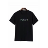 Anneler Günü Mom Çiçek Temalı Baskılı Oversize Bisiklet Yaka T-shirt - Siyah
