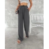 Ayrobin Oversize Kadın Pantalon - Füme