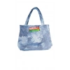Blujin Desenli Piknik ve Deniz Cepli Fermuarlı Çanta - Mavi