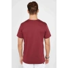 Erkek Düz Kısa kol Penye T-shirt - Bordo