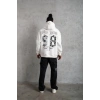 Erkek 98 Baskılı Kapşonlu Sweat - Beyaz