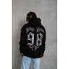 Erkek 98 Baskılı Kapşonlu Sweat - Siyah