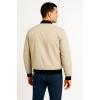 Erkek Bomber Mont Ceket – Fermuarlı, Kapitone İçi Astarlı, Su İtici Kumaş, Regular Fit, Uzun Kollu, Yandan Cepli, Bahar & Kış Rahat Günlük Stil - Bej