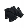 Erkek Kısa Parmaksız Triko Eldiven - Siyah