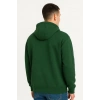 Erkek Ovarsize Kapüşonlu Swetshirt Kanguru Çepli Cıtcıtlı 3 iplik Şardonlu Hoodie - Haki