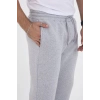 Erkek Üç İplik Basic Eşofman Boru Paça İpli Pantolon - Gri