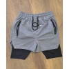 İç Cepli Sporcu Alt Taytlı Şort - GRİ
