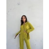 Kadın Gömlek Ve Pantolon Alt-Üst Takım - Açık Yeşil