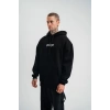 Kapşonlu Double Oversize Dijital Patchli SweatShirt - Siyah