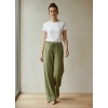 Kadın Pamuklu Çımalı Pantolon