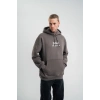 Üç İplik Kapşonlu Dijital Patchli SweatShirt - Füme