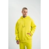 Unisex Double Oversize Kapşonlu Basic SweatShirt - Sarı