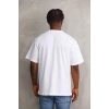 Unisex Oversize Kolye Dahil T-Shirt - Beyaz