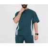 Unisex Oversize Yanları Şeritli T-Shirt - Cam Göbeği