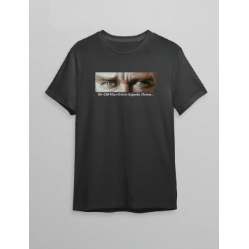 10 Kasım Unisex Atatürk Baskılı T-shirt - Siyah
