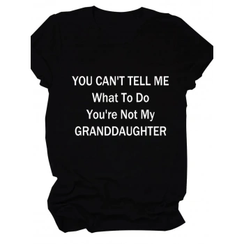 20/1 Penye Compack Baskılı Oversize Kısa Kol Bisiklet Yaka T-shirt - Siyah