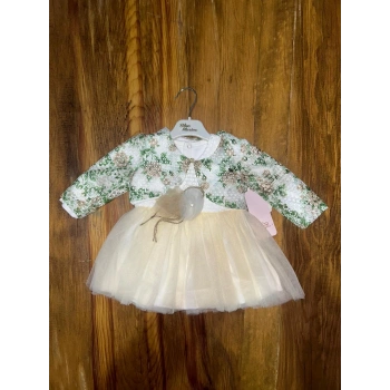 9-18 aylık prenses elbise sarı