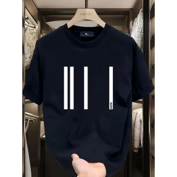 AICG Ön Arka Baskılı Bisiklet Yaka Kadın Oversize Bisiklet Yaka T-shirt - Siyah