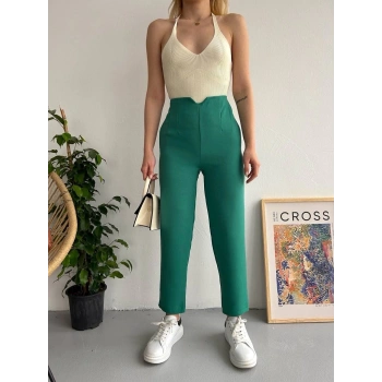 Atlas fletolu pantolon petrol yeşili