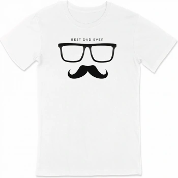 Babalar Günü Hediye Baba Temalı Baskılı Oversize Bisiklet Yaka T-shirt - Beyaz