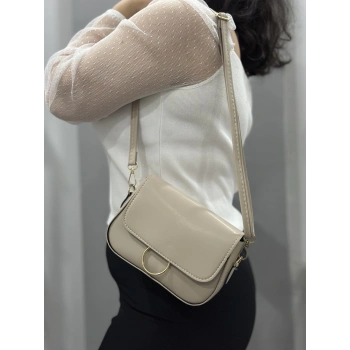 Bej cilt mossi çanta