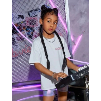 Çocuk Unisex Baskılı T-Shirt - Beyaz