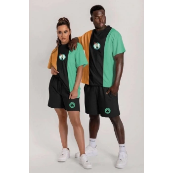 Erkek Nakışlı İkili Şort Takım - Çok Renkli