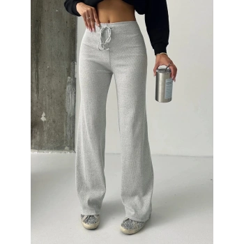 Fit comfort gri salaş pantolon A6011