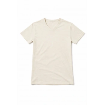 Genç Kız Çocuk V Yaka Tişört Model - Taş