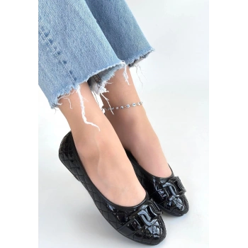 Lawy Siyah Rugan Babet Ayakkabı