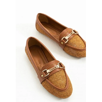 Rain Taba Cilt Babet Ayakkabı