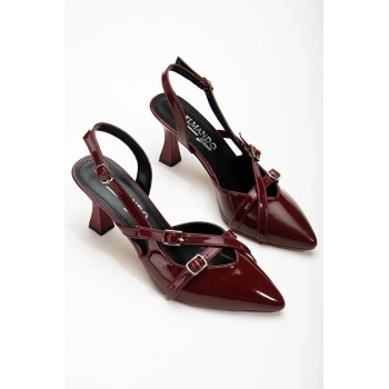 Tetti Bordo Rugan Topuklu Ayakkabı