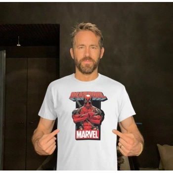 Unisex Bisiklet Yaka Baskılı Oversize T-Shirt - Beyaz